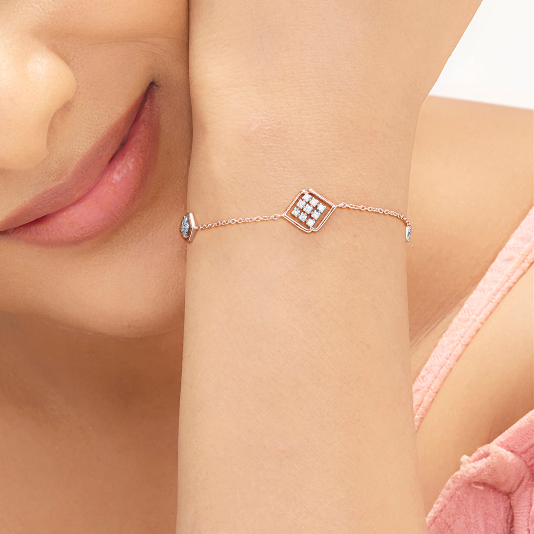Subtle Grace Ladies Bracelet Diamond Jewellery