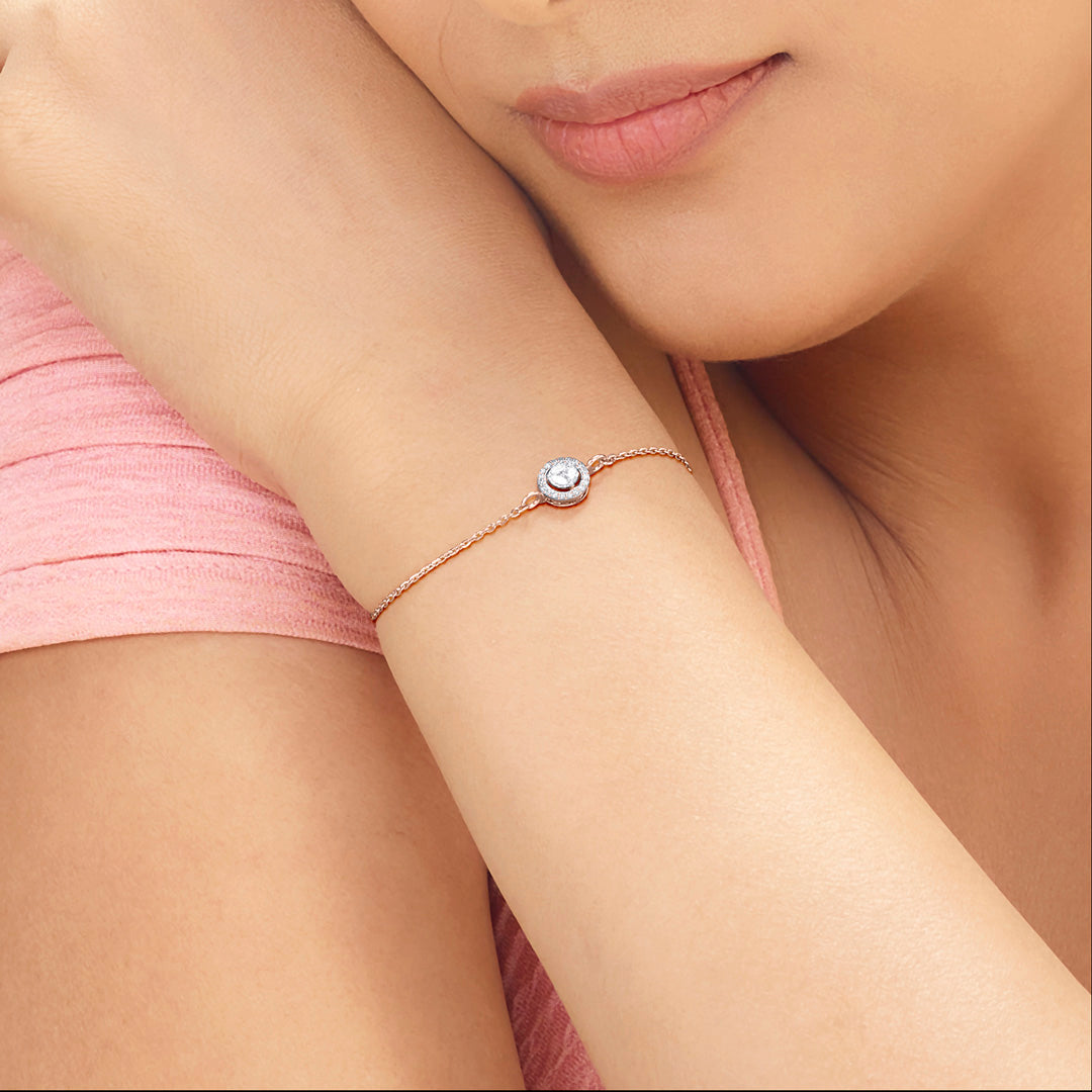 Bright Stone Ladies Bracelet Diamond Jewellery