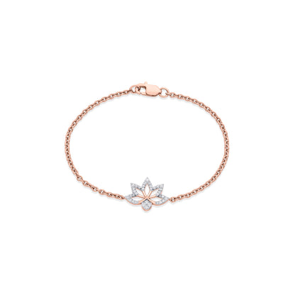 Floral Elegance Ladies Bracelet Diamond Jewellery