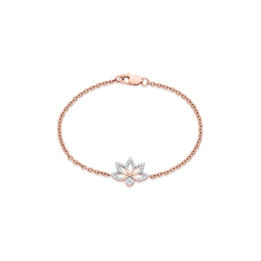 Floral Elegance Ladies Bracelet Diamond Jewellery
