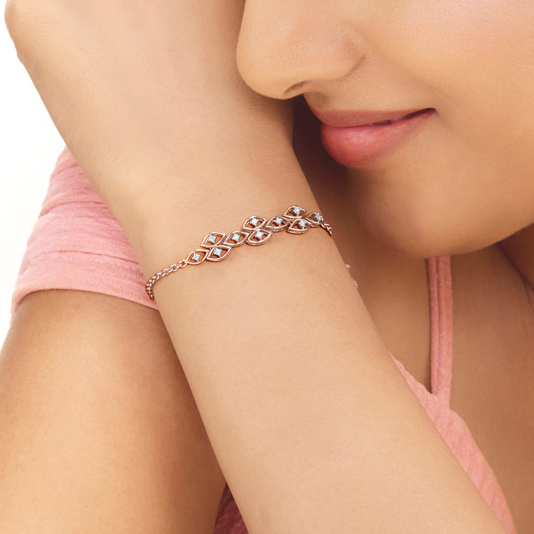 Intricate Elegance Ladies Bracelet Diamond Jewellery