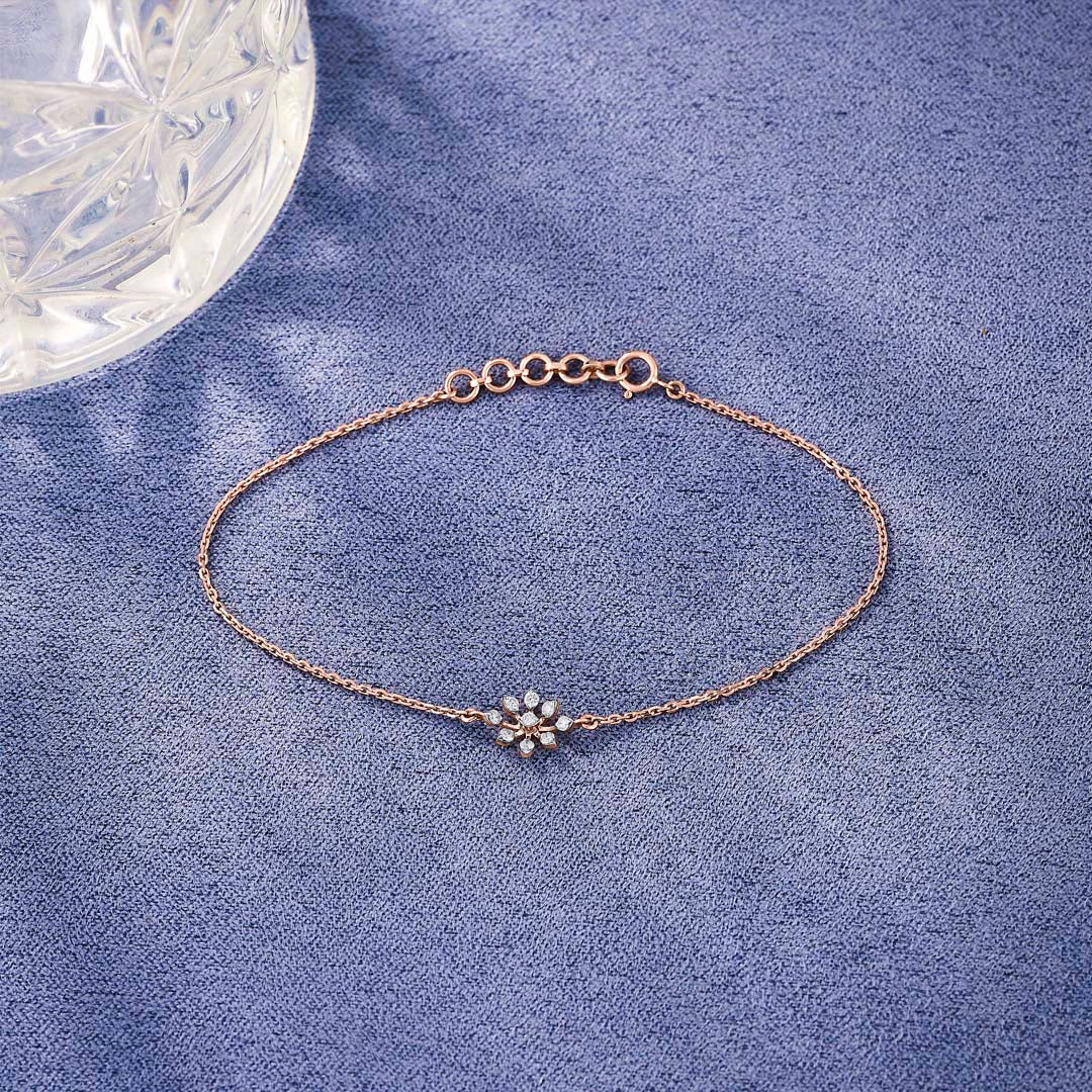 Bright Lily Ladies Bracelet Diamond Jewellery