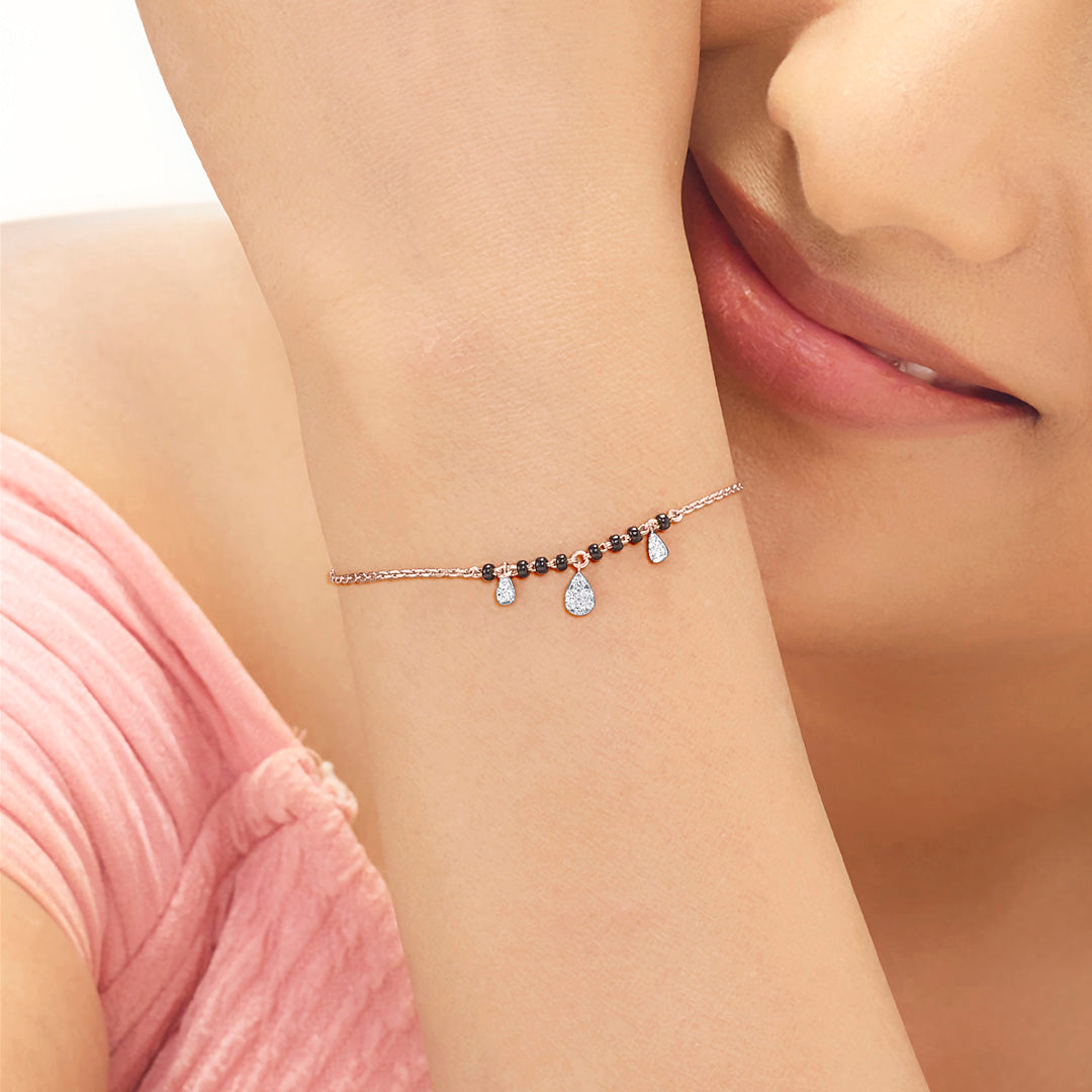 Classic Elegance Mangalsutra Ladies Bracelet Diamond Jewellery