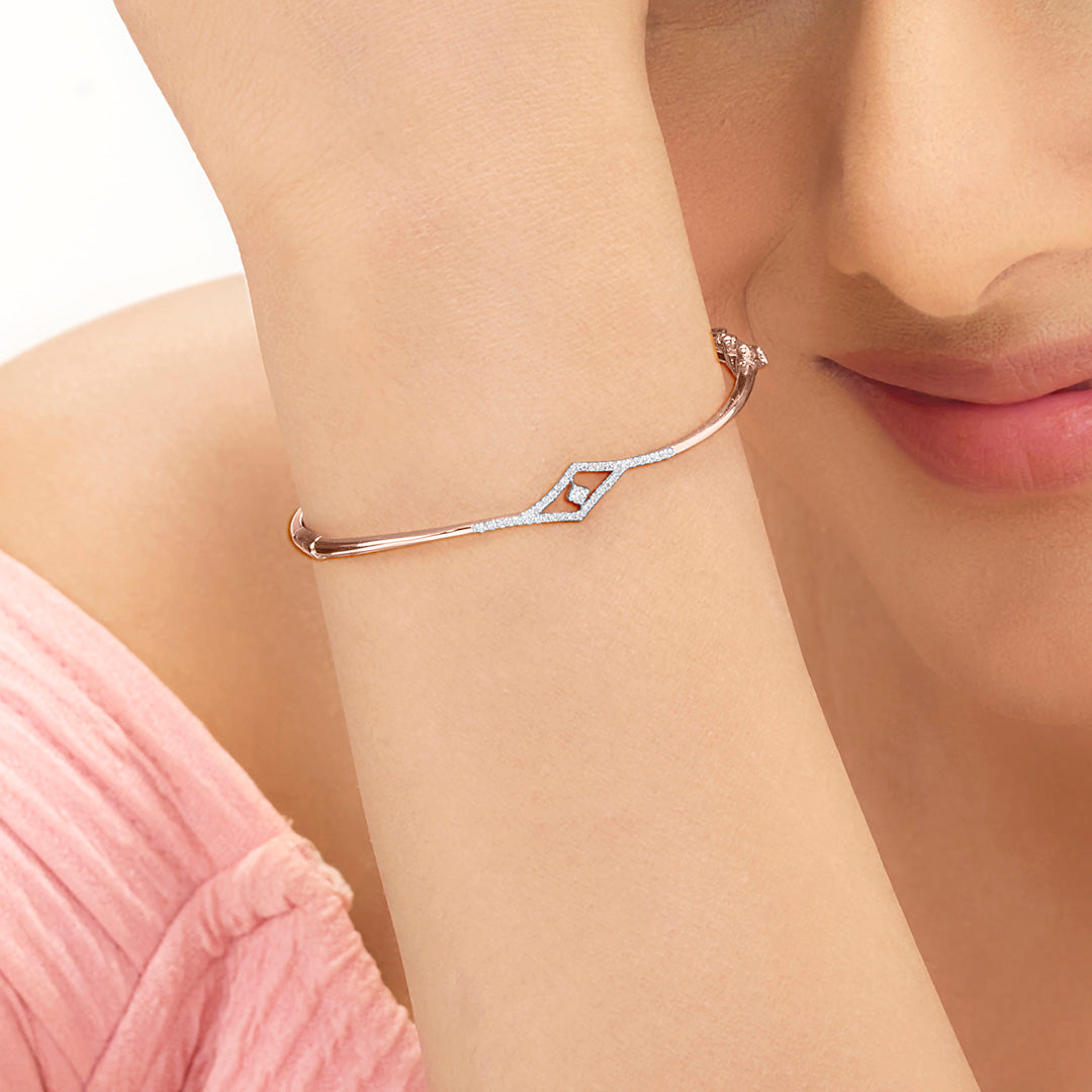 twin prism ladies bracelet diamond jewellery