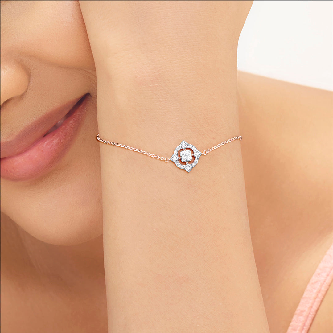 Blooming Bright Ladies Bracelet Diamond Jewellery
