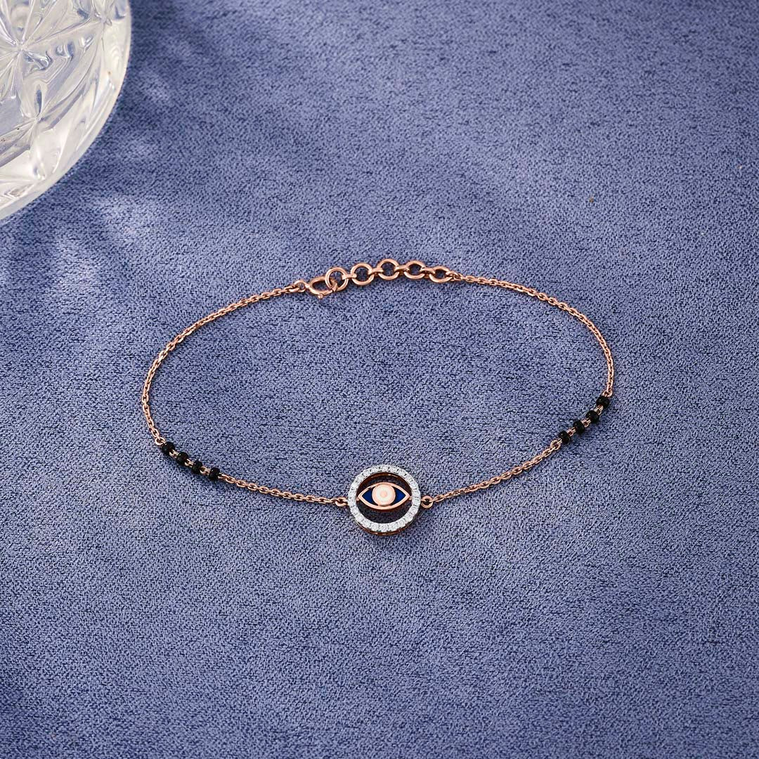 Nazar Amulet Mangalsutra Ladies Bracelet Diamond Jewellery