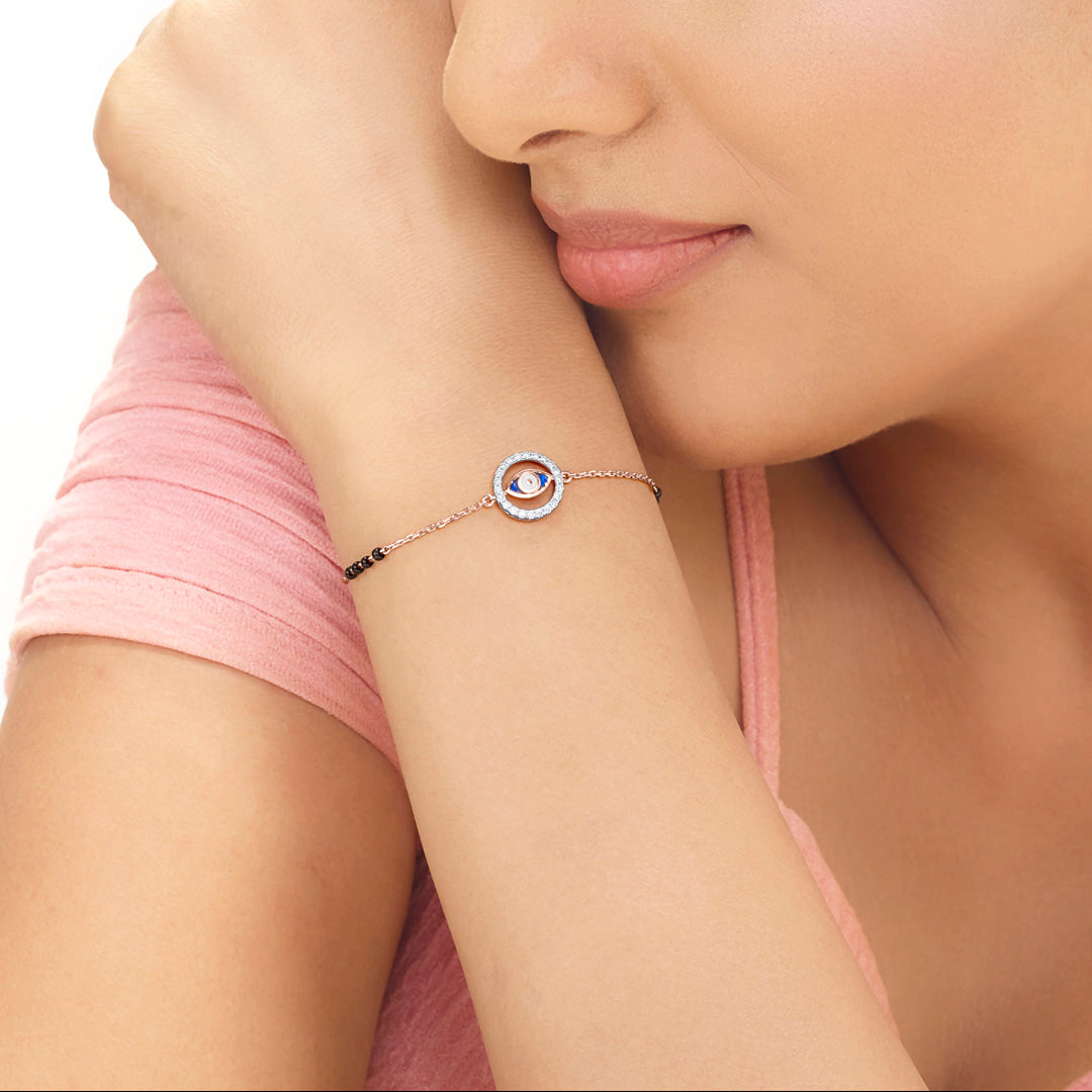Nazar Amulet Mangalsutra Ladies Bracelet Diamond Jewellery