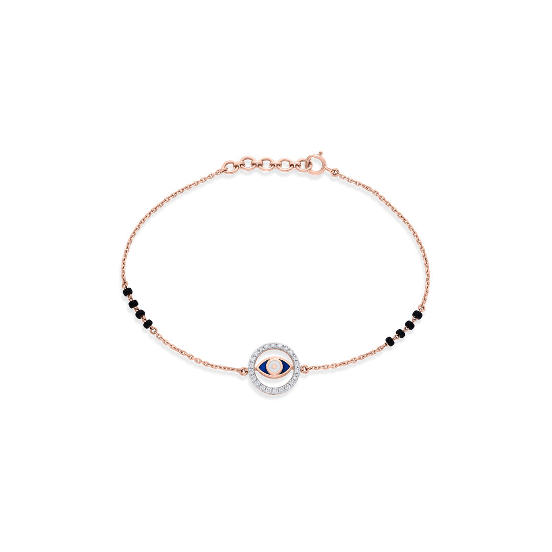 nazar amulet mangalsutra ladies bracelet diamond jewellery
