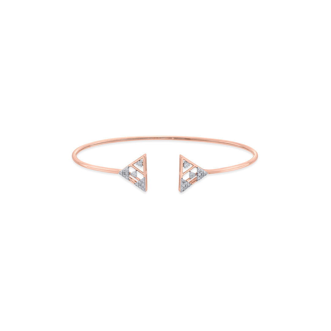 twin triangles ladies bracelet diamond jewellery