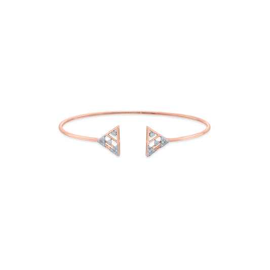 Twin Triangles Ladies Bracelet Diamond Jewellery