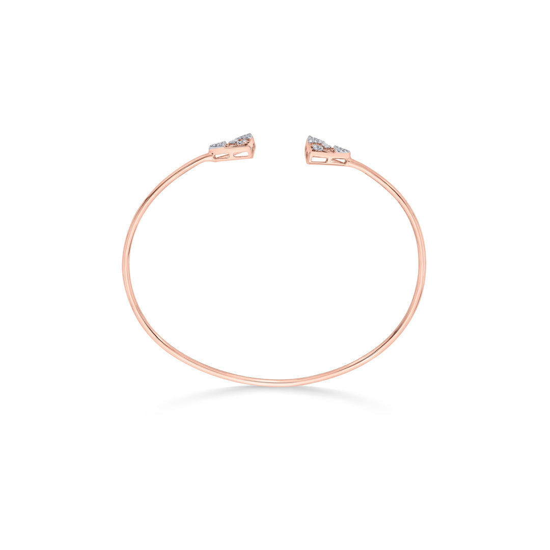 twin triangles ladies bracelet diamond jewellery