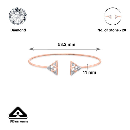 Twin Triangles Ladies Bracelet Diamond Jewellery