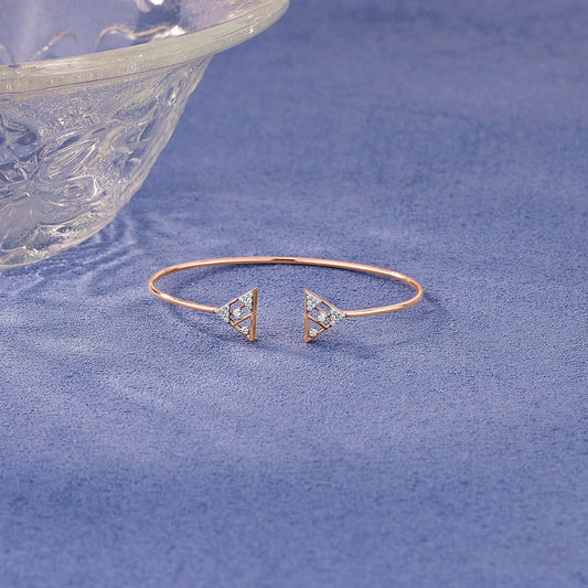 Twin Triangles Ladies Bracelet Diamond Jewellery