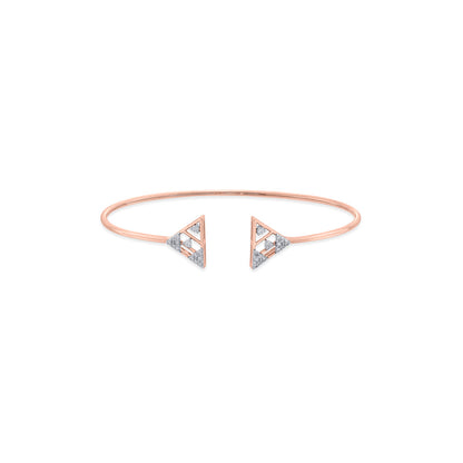 Twin Triangles Ladies Bracelet Diamond Jewellery