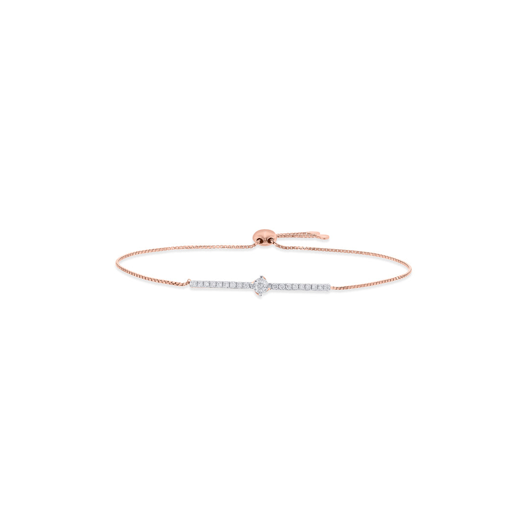 glowing rod ladies bracelet diamond jewellery