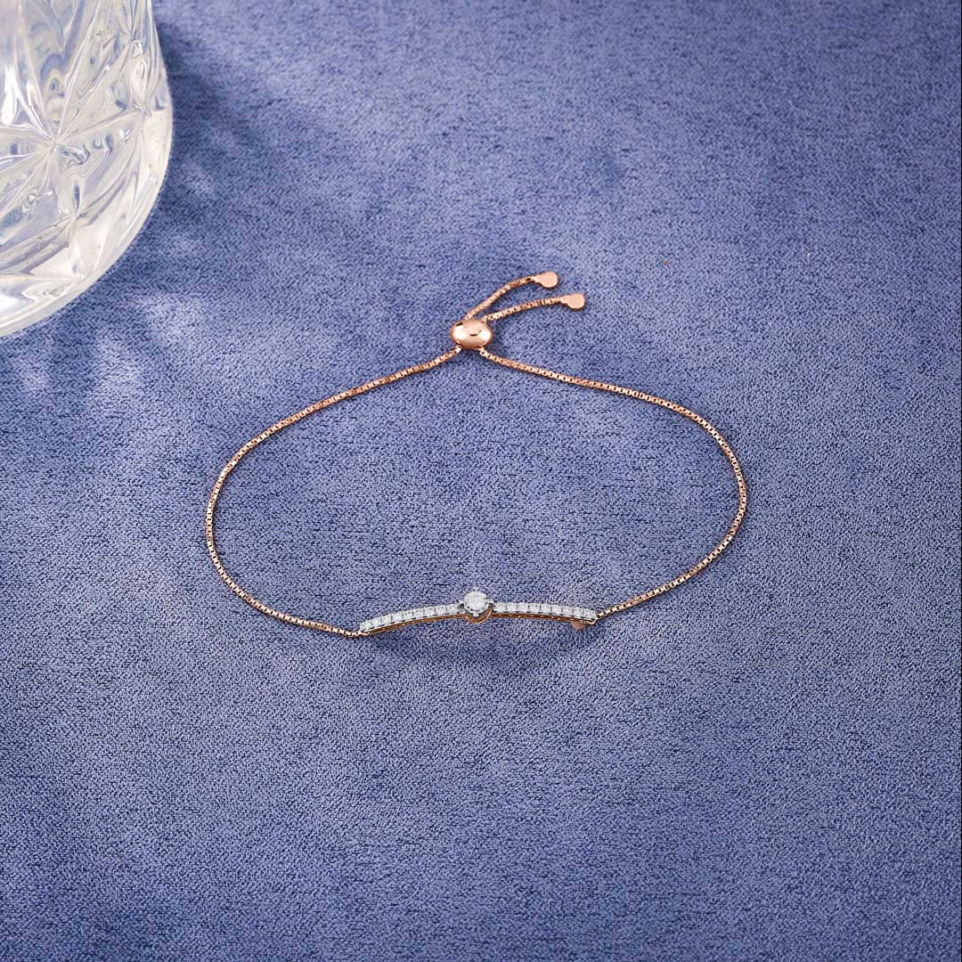 Glowing Rod Ladies Bracelet Diamond Jewellery