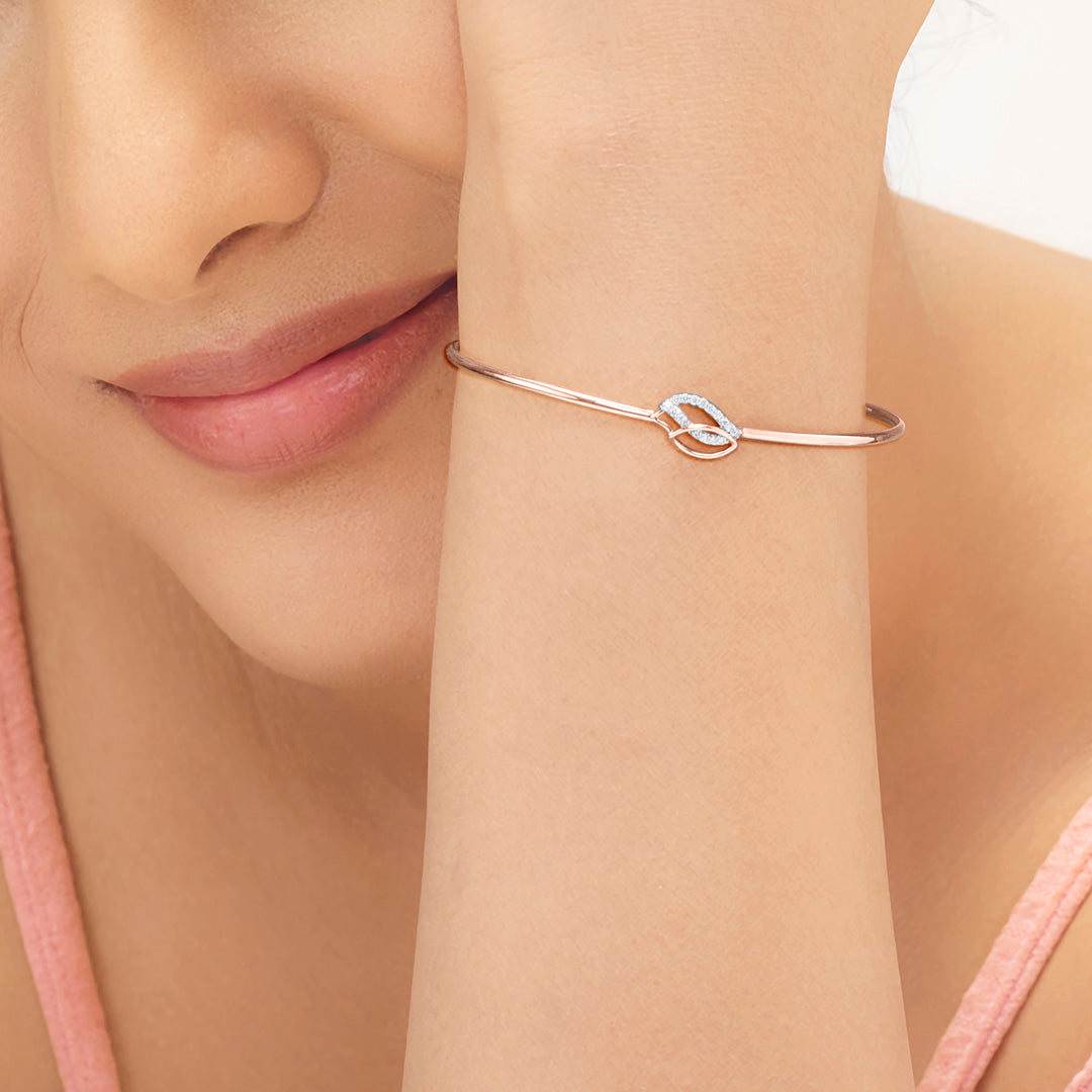 Bright Leaf Ladies Bracelet Diamond Jewellery