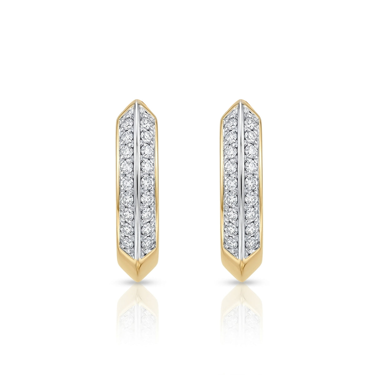 Muse Edge Hoops & Huggies Diamond Earring