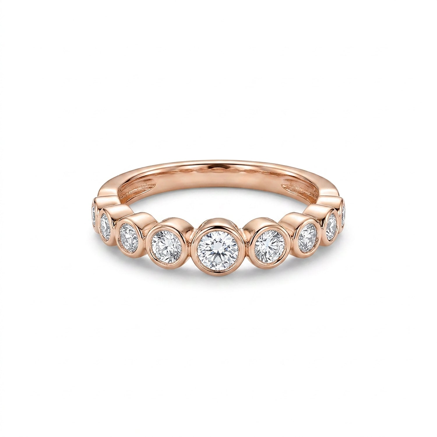 Prestige Stones Fashion Rose Gold & Diamond Ring