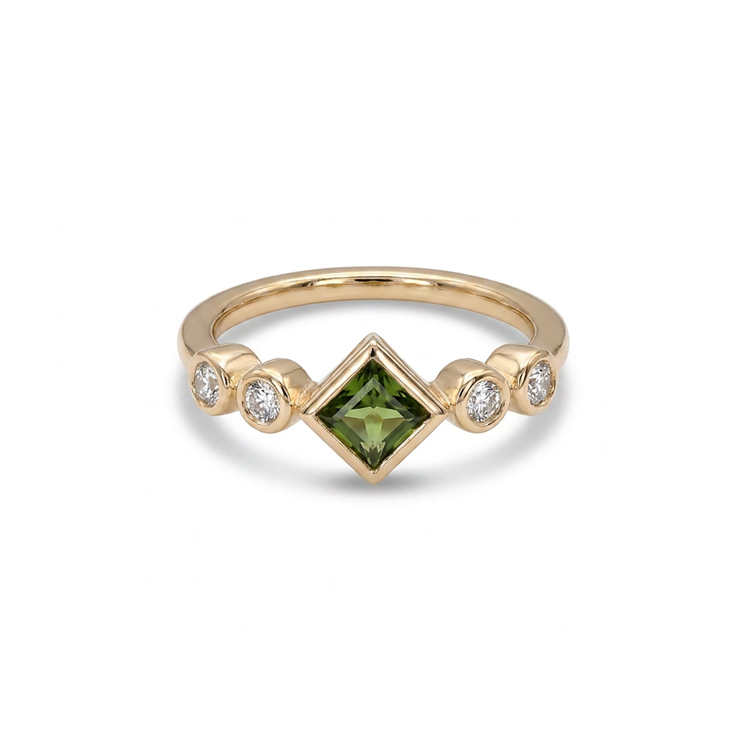 Vernal Glow Fashion Yellow Gold & Diamond Ring