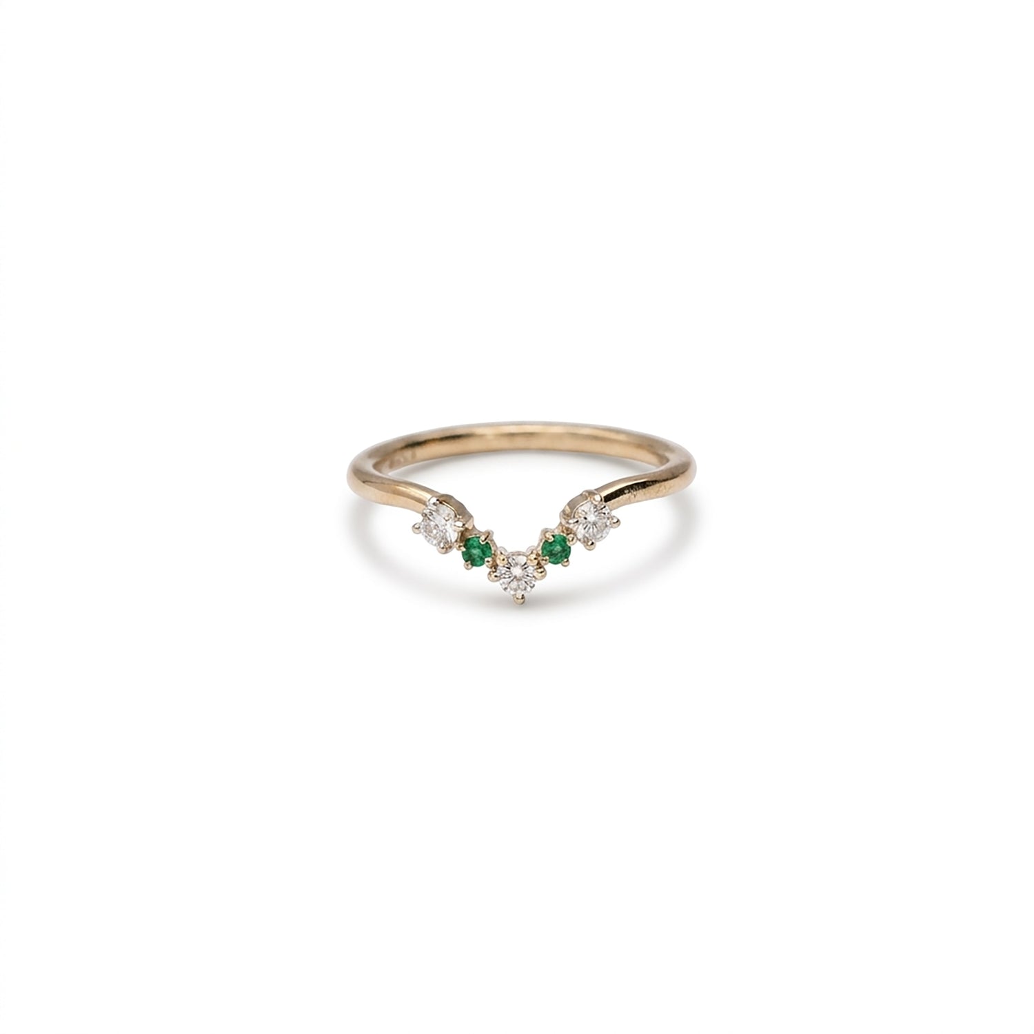Luxe Apex Casual Yellow Gold & Diamond Ring
