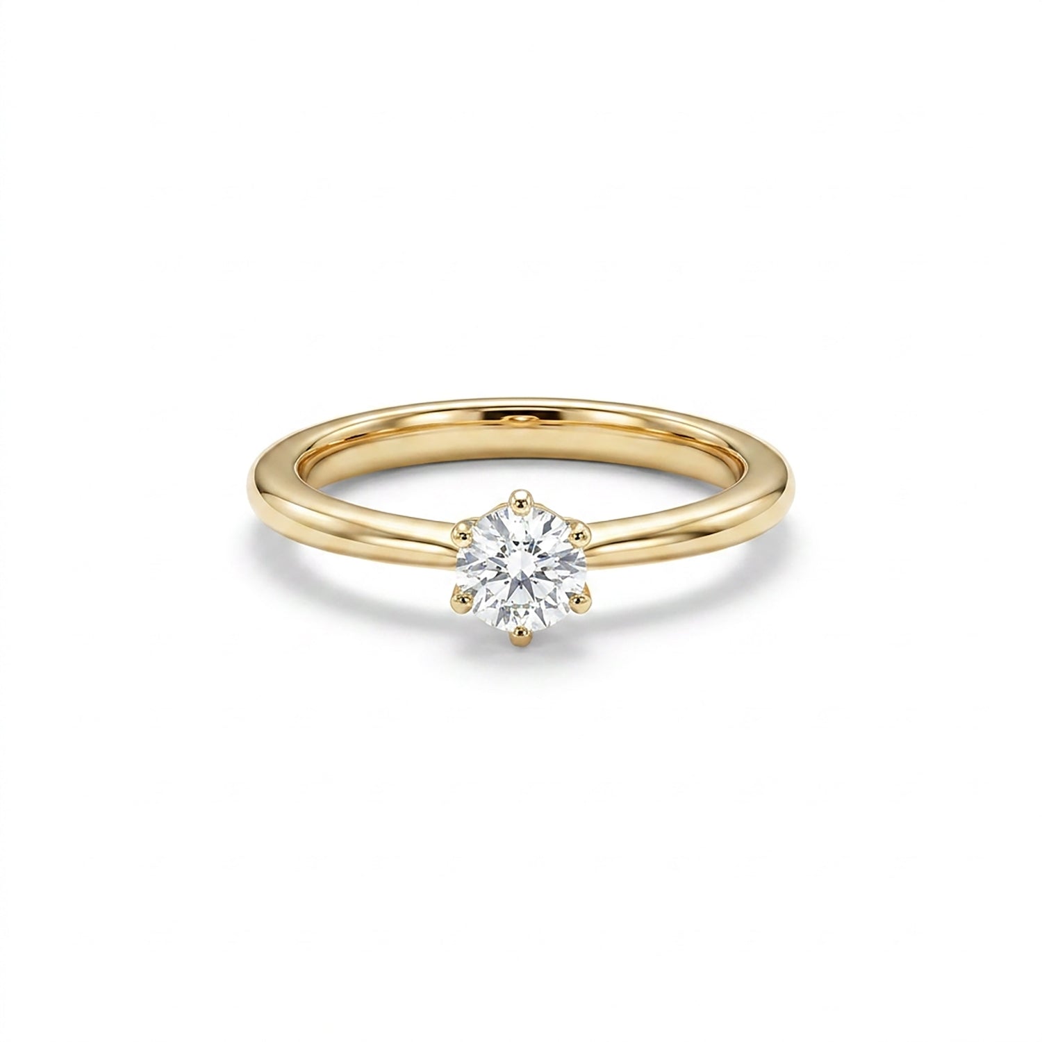 Zenith Brilliance Casual Yellow Gold & Diamond Ring