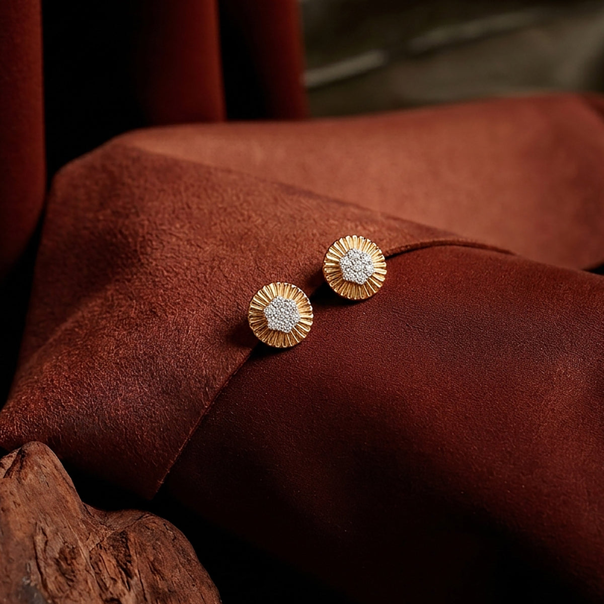 Hexa Radiance Studs Diamond Earring