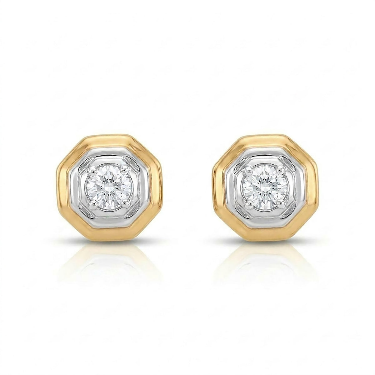 Spark Hexa Studs Diamond Earring