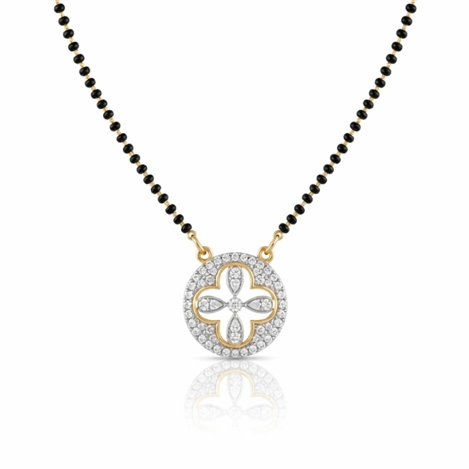 Clover Promise 9kt Diamond Mangalsutra Pendant