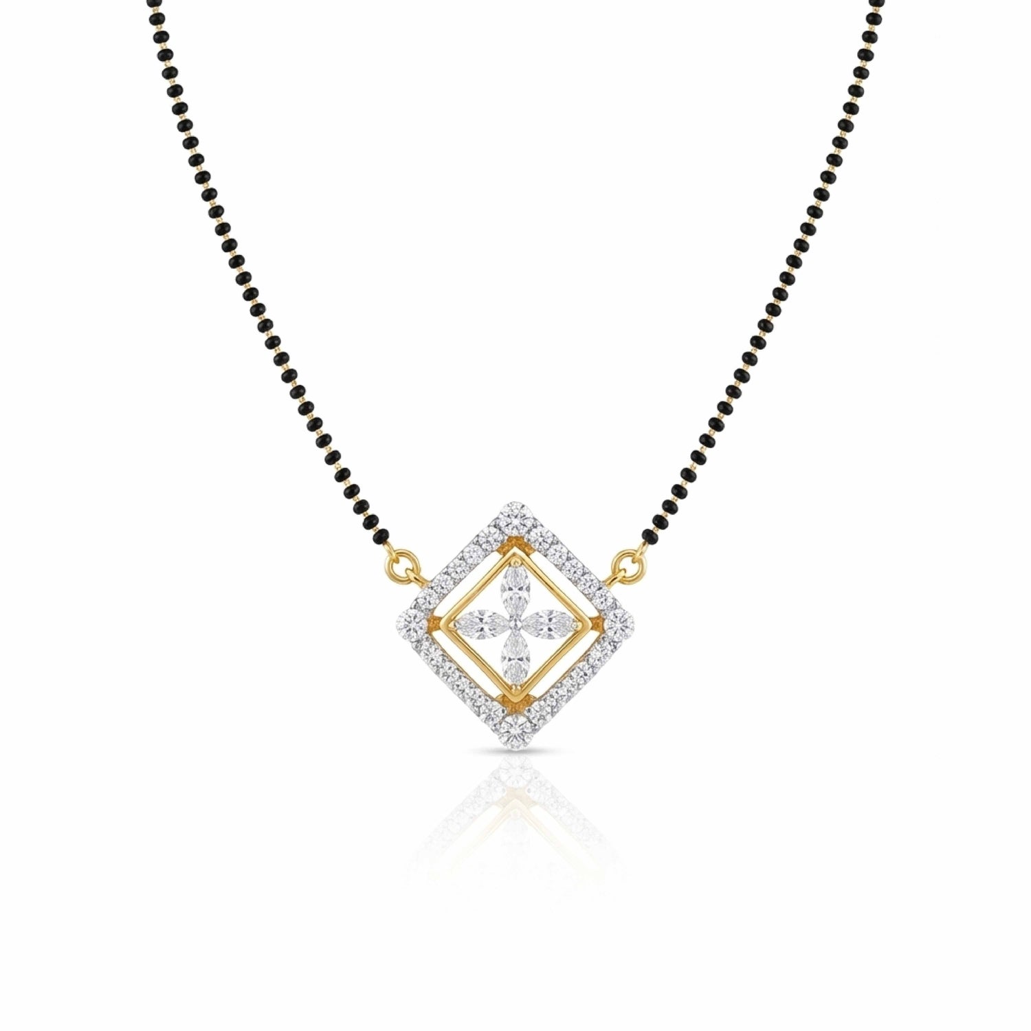 Promised Charm 9kt Diamond Mangalsutra Pendant