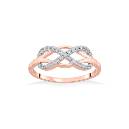 Forever & Infinite Casual Rose Gold Diamond Ring