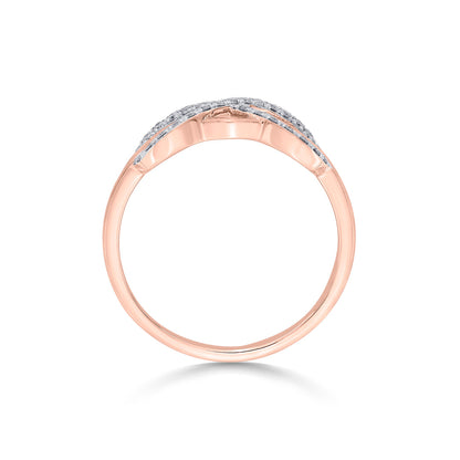 Forever & Infinite Casual Rose Gold Diamond Ring