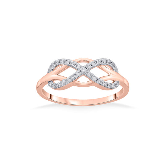 Forever & Infinite Casual Rose Gold Diamond Rings