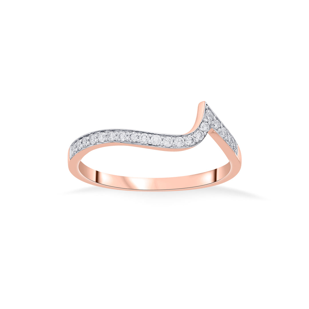 regal radiance cocktail rose gold diamond rings