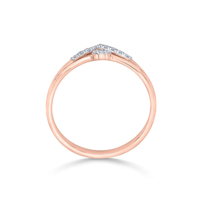 Royal Apex Cocktail Rose Gold Diamond Ring