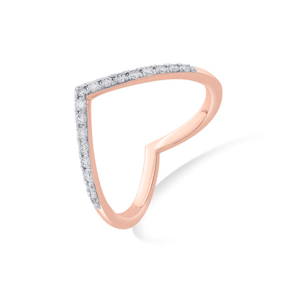 Royal Grace Cocktail Rose Gold Diamond Ring