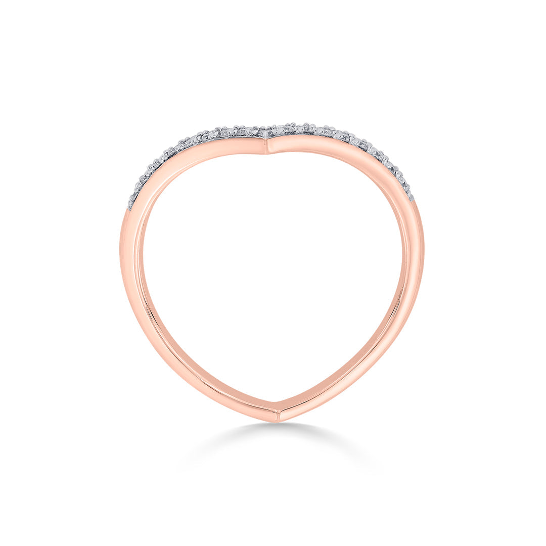 royal grace cocktail rose gold diamond ring