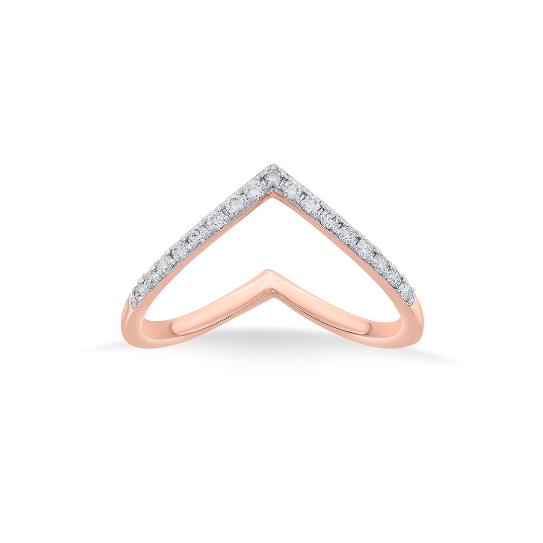 royal grace cocktail rose gold diamond ring