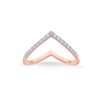 Royal Grace Cocktail Rose Gold Diamond Ring