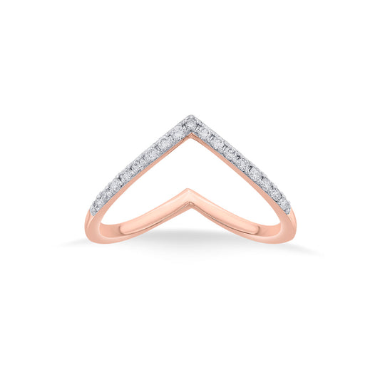 Royal Grace Cocktail Rose Gold Diamond Rings
