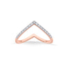 Royal Grace Cocktail Rose Gold Diamond Rings