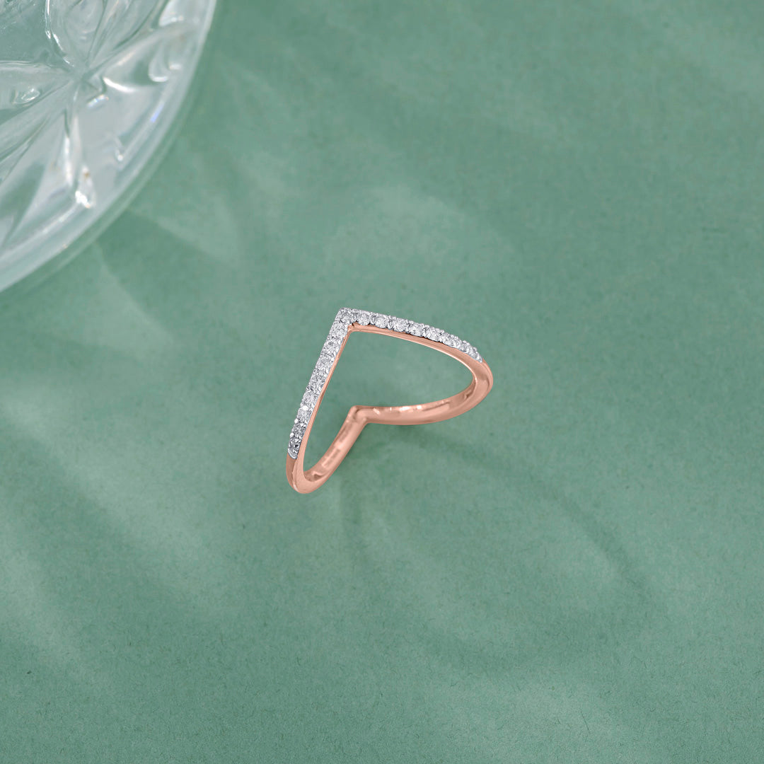 Royal Grace Cocktail Rose Gold Diamond Ring