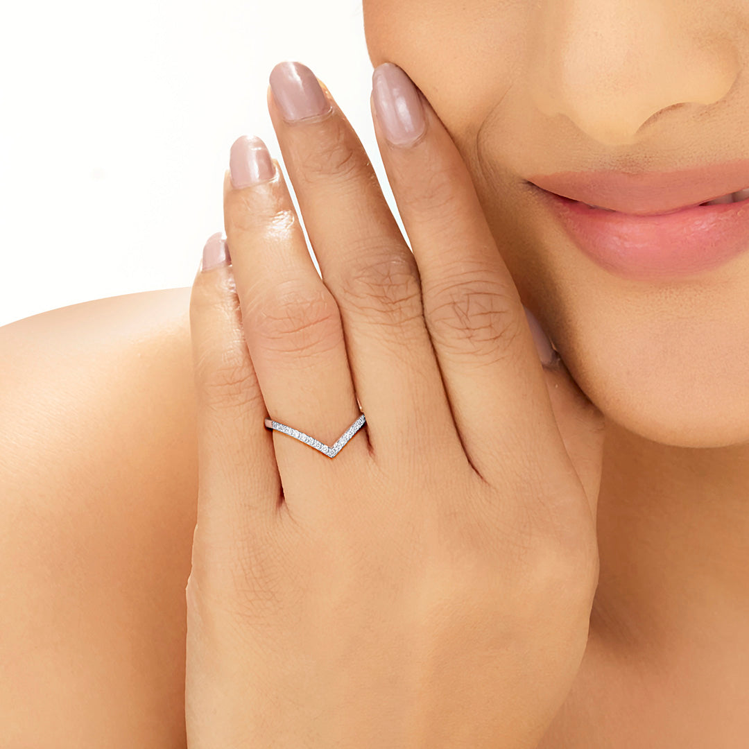 royal grace cocktail rose gold diamond ring