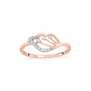 Rising Petal Fashion Rose Gold Diamond Rings