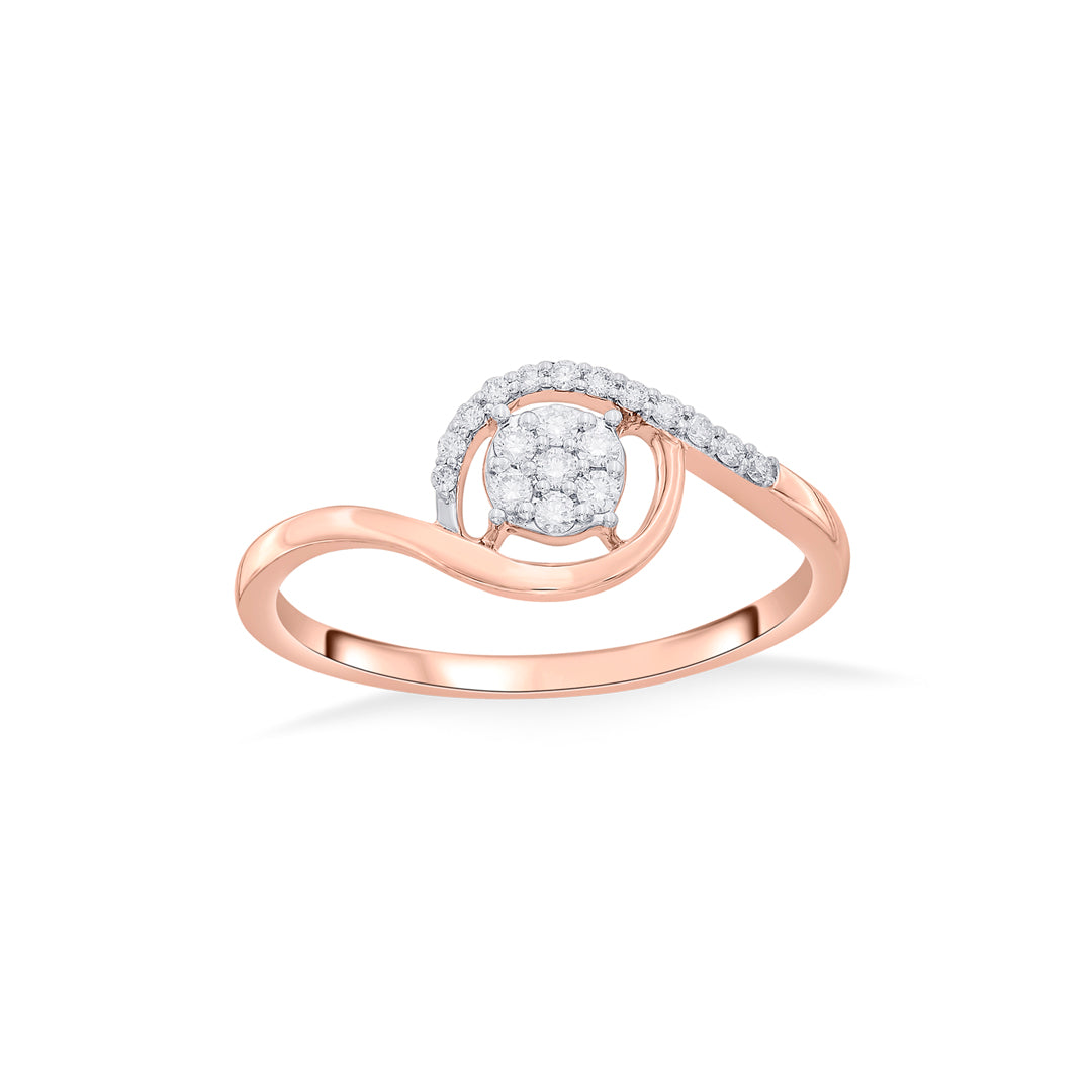 twilight beauty fashion rose gold diamond rings