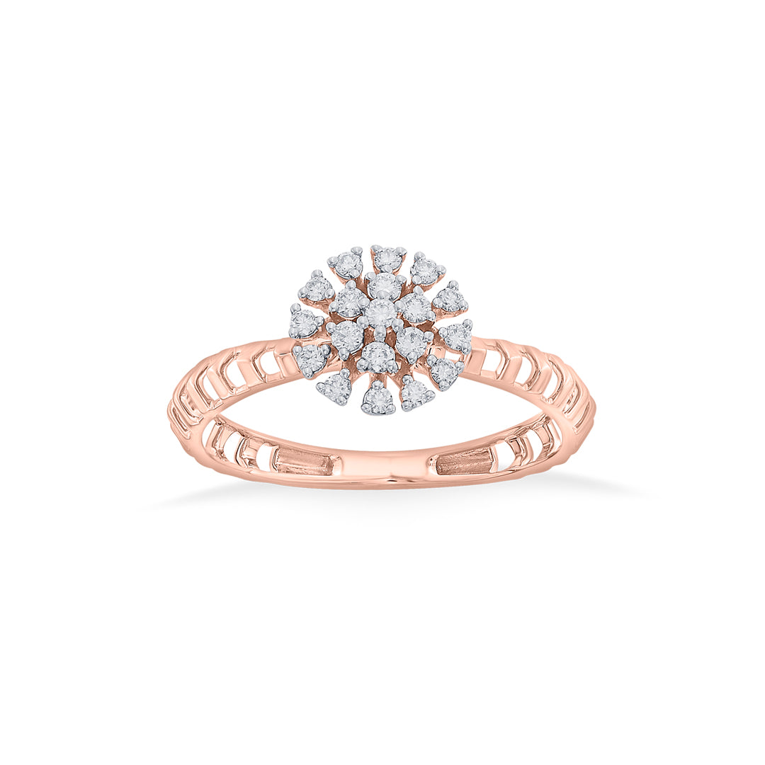 bright nova fashion rose gold diamond rings