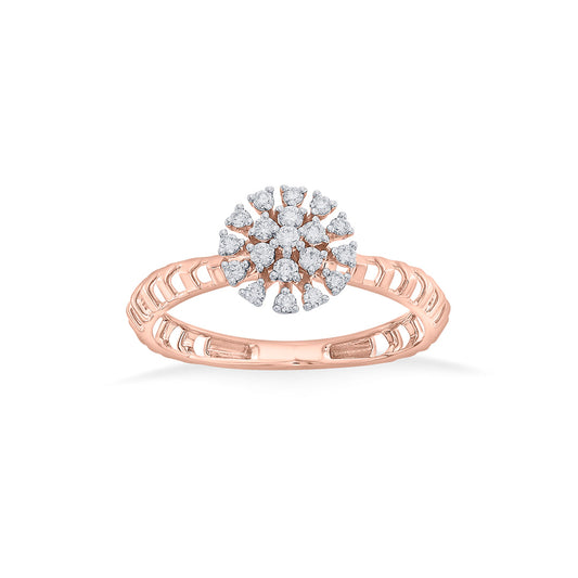 Bright Nova Fashion Rose Gold Diamond Rings