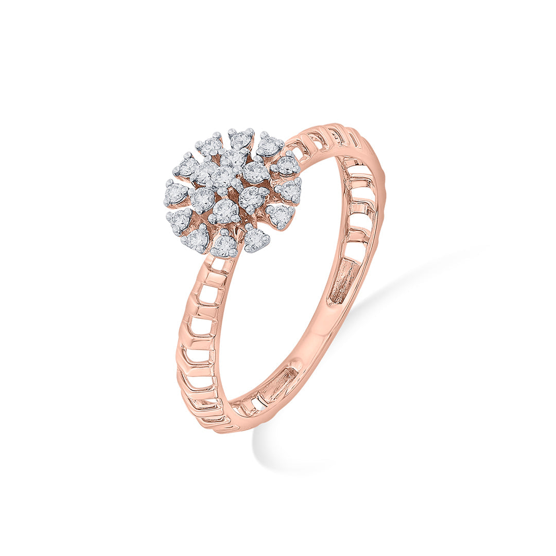 bright nova fashion rose gold diamond ring