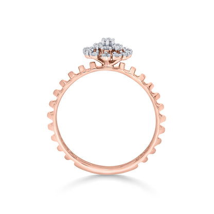 Bright Nova Fashion Rose Gold Diamond Ring