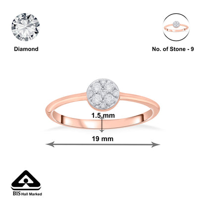 Forever Grace Casual Rose Gold Diamond Ring